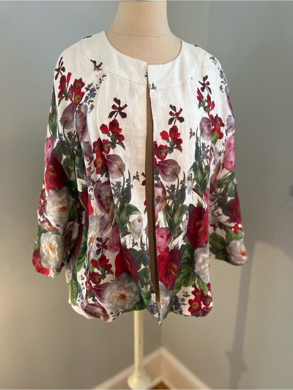 Eva Franco Floral Linen Jacket